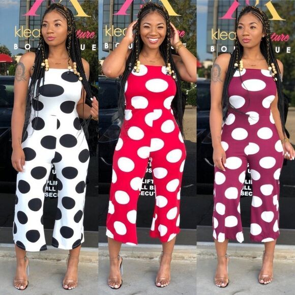 3 COPY - Polka Dot Jumpsuit - Picture 1 of 2